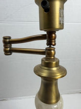 Load image into Gallery viewer, Vintage Brass Swing-Arm Table Lamp with Marble Accent