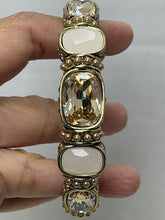 Charger l'image dans la galerie, Heidi Daus "Grand Slam" Crystal Deco Bracelet in a pink and champagne colorway.