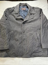 Load image into Gallery viewer, Michael Kors Men’s XXL Gray Wool Button Down Insulated Peacoat Overcoat Jacket