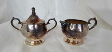 Load image into Gallery viewer, Vintage Oneida Silversmith Sugar and Creamer Set