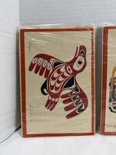 Charger l'image dans la galerie, Vintage Indigenous Art Card Set – Eagle, Sisiutl & Son & West Coast Bone Game