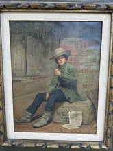 Charger l'image dans la galerie, Thomas Le Clear “Buffalo Newsboy” — Vintage 1954 Licensed Giclée on Canvas, Framed