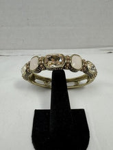 Charger l'image dans la galerie, Heidi Daus Grand Slam bangle — five champagne golden shadow crystals, signed