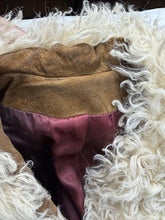 Load image into Gallery viewer, Vintage Rare Jeno de Paris Mid-length Trench Suede Coat -Tibetan Lamb Fur