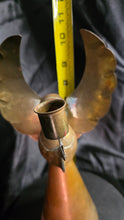 Load image into Gallery viewer, Vintage Mid-Century Brass Angel Taper Candle Holder - Abstract Praying Cherub w/ Large Wings