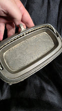 Load image into Gallery viewer, Victorian Silverplate Footed Covered Butter Dish – Ornate Ribbed Dome & Engraved Serving Tray