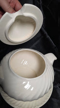 Load image into Gallery viewer, Vintage Himark Japan White Swirl Ceramic Soup Tureen with Lid & Underplate