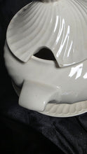 Load image into Gallery viewer, Vintage Himark Japan White Swirl Ceramic Soup Tureen with Lid & Underplate