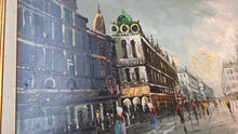 将图片加载到图库查看器,Large Original Paris Street Scene Oil Painting, Signed “Tritti” – Framed European Cityscape, 56” x 32”