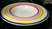 Load image into Gallery viewer, Certified International Multicolor Striped Pasta & Serving Bowl – Nancy Green Design