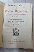Load image into Gallery viewer, Antique Robert Browning Complete Works Vol. IV New Century Library c.1900