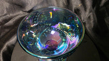 Load image into Gallery viewer, Vintage Indiana Glass Harvest Grape Blue Carnival Glass Goblet