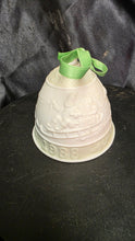 Load image into Gallery viewer, 1988 Lladro Matte Porcelain Christmas Bell Ornament Santa Sleigh Spain