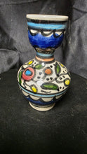 Load image into Gallery viewer, Vintage Hand-Painted Glazed Ceramic Floral Art Pottery Vase