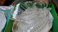 Load image into Gallery viewer, Federal Glass Homestead Hospitality Snack Plates Set of 10 Vintage Mid Century Crystal