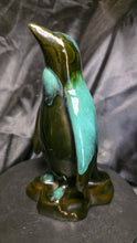 Load image into Gallery viewer, Vintage Blue Mountain Pottery Penguin Figurine Black & Green Drip Glaze
