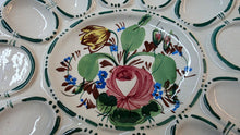 Load image into Gallery viewer, Vintage Italy Norwalk Hand-Painted Floral Deviled Egg Plate Majolica 12-Well