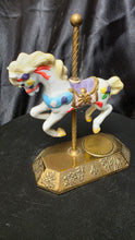 Load image into Gallery viewer, Vintage Westminster Carousel Collection Porcelain Horse Figurine Brass Base