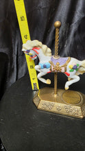 Load image into Gallery viewer, Vintage Westminster Carousel Collection Porcelain Horse Figurine Brass Base