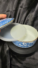 Load image into Gallery viewer, Vintage Andrea by Sadek Blue Peacock Lidded Trinket Box Japan