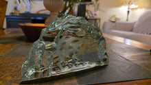 Load image into Gallery viewer, Vicke Lindstrand for Kosta Swedish Iceberg Glass Viking Ship Sculpture