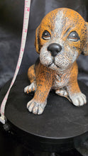 Load image into Gallery viewer, Vintage Bisque Ceramic Puppy Figurine – Realistic Hand-Painted Dog