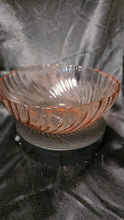Load image into Gallery viewer, Arcoroc France Rosaline Pink Swirl 9" Glass Serving Bowl Scalloped Rim