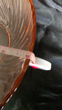 Load image into Gallery viewer, Arcoroc France Rosaline Pink Swirl 9" Glass Serving Bowl Scalloped Rim