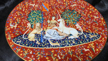 Load image into Gallery viewer, 1978 Haviland Limoges La Dame à la Licorne Sight Plate No.2 Unicorn Tapestry