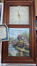 Load image into Gallery viewer, Thomas Kinkade Timeless Seasons Wall Clock w Interchangeable Art Panels