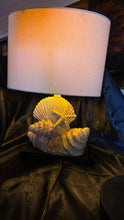 Load image into Gallery viewer, Coastal Seashell Table Lamp Scallop Shell Starfish Nautical Decor