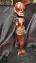 Load image into Gallery viewer, Vintage Songye Style African Hand Carved Wood Figure Power Figure Sculpture