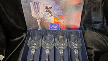 将图片加载到图库查看器,Cristal d'Arques Longchamp French Lead Crystal Wine Glasses Set of 4 Boxed