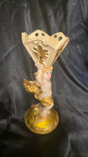 Load image into Gallery viewer, Vintage Ucagco Japan Cherub Spill Vase Gold Gilt Putto Candle Holder