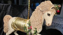 Load image into Gallery viewer, Ashton-Drake Four Seasons Carousel Horse Winter Edition 1998 Display
