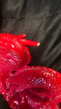 Load image into Gallery viewer, Chinese Red Dragon Ceramic Figurine Feng Shui Prosperity Décor