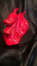 Load image into Gallery viewer, Chinese Red Dragon Ceramic Figurine Feng Shui Prosperity Décor