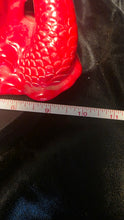 Load image into Gallery viewer, Chinese Red Dragon Ceramic Figurine Feng Shui Prosperity Décor