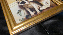 Cargar imagen en el visor de la galería, Framed “In Disgrace” Victorian Girl & Dog Print Gold Frame Wall Art