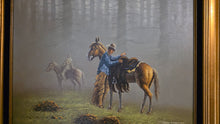 Cargar imagen en el visor de la galería, John Stanford Western Cowboys Early Ride Original Oil Painting Framed