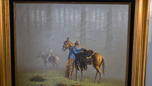 Cargar imagen en el visor de la galería, John Stanford Western Cowboys Early Ride Original Oil Painting Framed