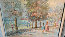 Charger l'image dans la galerie, Impressionist Park Scene Painting Victorian Ladies Marie Charlot Style