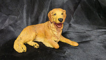 Load image into Gallery viewer, Vintage Golden Retriever Sculpture Signed B Worley 1988 Handcrafted