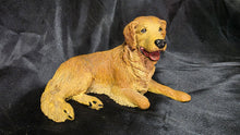 Load image into Gallery viewer, Vintage Golden Retriever Sculpture Signed B Worley 1988 Handcrafted