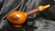 Load image into Gallery viewer, Vintage Italian Leather Wrapped Duck Decanter Barware Bottle