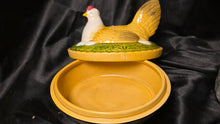 将图片加载到图库查看器,Vintage Old Castle West Germany Majolica Hen on Nest Covered Dish