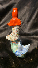 Cargar imagen en el visor de la galería, Vintage Chinese Famille Rose Guanyin on Dragon Fish Porcelain Figurine