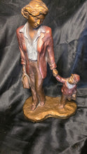 Load image into Gallery viewer, Austin Productions Mommy & Me Sculpture Alice Heath Bronze Finish 15.5in 1993