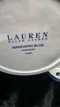 Load image into Gallery viewer, Pair of Lauren Ralph Lauren Mandarin Blue Chinoiserie Candle Holders