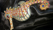 Load image into Gallery viewer, Jeweled Mosaic Seahorse Wall Art Coastal Ocean-Inspired Decorative Accent